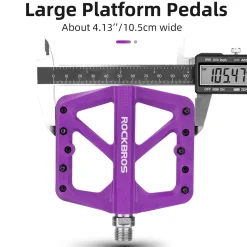 ROCKBROS Mountain Bike Pedals Lightweight Nylon DU Bearing 9/16