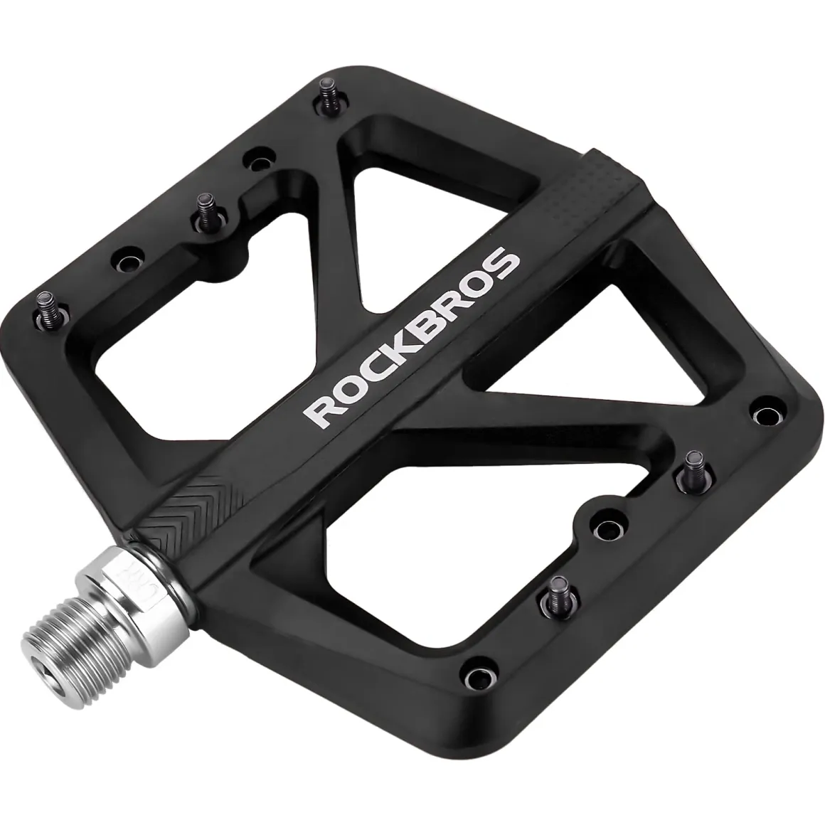 ROCKBROS Mountain Bike Pedals Lightweight Nylon DU Bearing 9/16" MTB Flat Bike Pedals
