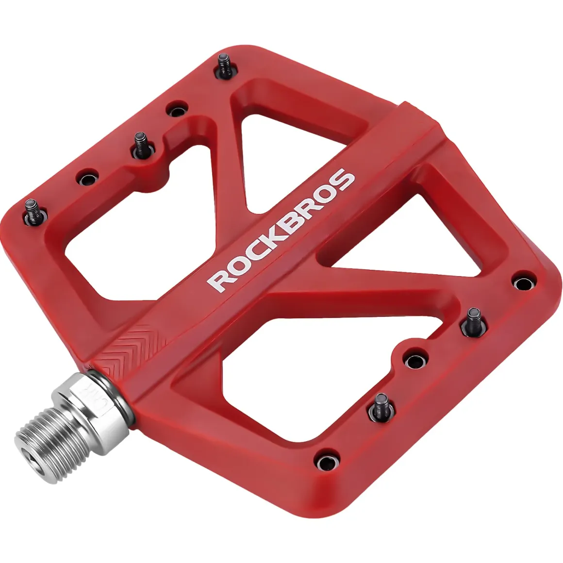 ROCKBROS Mountain Bike Pedals Lightweight Nylon DU Bearing 9/16" MTB Flat Bike Pedals