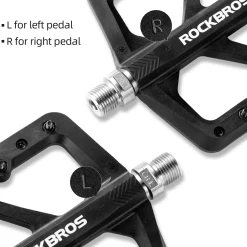 ROCKBROS Mountain Bike Pedals Lightweight Nylon DU Bearing 9/16