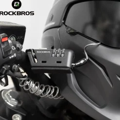 ROCKBROS 1.5M Portable Bicycle Cable Lock - Combination Helmet Lock