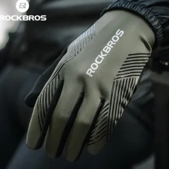 ROCKBROS MTB Gloves - Touch Screen, Anti-Slip Full Finger Cycling Gloves
