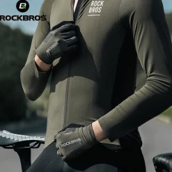 ROCKBROS MTB Gloves - Touch Screen, Anti-Slip Full Finger Cycling Gloves
