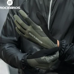 ROCKBROS MTB Gloves - Touch Screen, Anti-Slip Full Finger Cycling Gloves