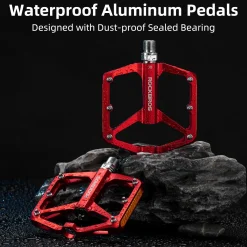 ROCKBROS MTB Reflective Aluminum Pedals 9/16