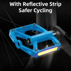 ROCKBROS MTB Reflective Aluminum Pedals 9/16
