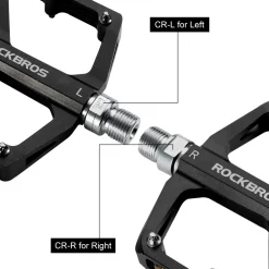 ROCKBROS MTB Reflective Aluminum Pedals 9/16