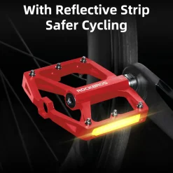 ROCKBROS MTB Reflective Aluminum Pedals 9/16