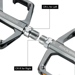 ROCKBROS MTB Reflective Aluminum Pedals 9/16