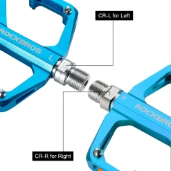 ROCKBROS MTB Reflective Aluminum Pedals 9/16