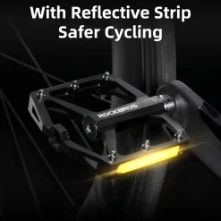 ROCKBROS MTB Reflective Aluminum Pedals 9/16