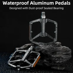 ROCKBROS MTB Reflective Aluminum Pedals 9/16
