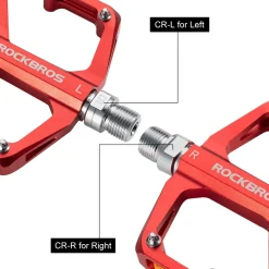 ROCKBROS MTB Reflective Aluminum Pedals 9/16