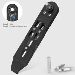 ROCKBROS Multi-function Ratchet Tire Lever with Hex Wrench and File Blade