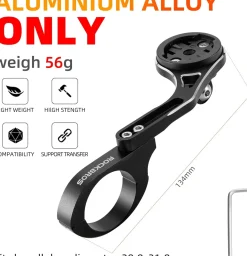 ROCKBROS Out Front Bike Mount Cycling Computer Mount Bike Handlebar 1.25''/ 31.8mm