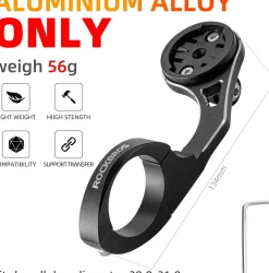 ROCKBROS Out Front Bike Mount Cycling Computer Mount Bike Handlebar 1.25''/ 31.8mm