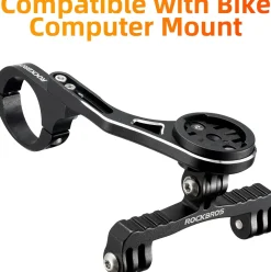 ROCKBROS Out Front Bike Mount Cycling Computer Mount Bike Handlebar 1.25''/ 31.8mm