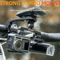 ROCKBROS Out Front Bike Mount Cycling Computer Mount Bike Handlebar 1.25''/ 31.8mm