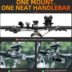 ROCKBROS Out Front Bike Mount Cycling Computer Mount Bike Handlebar 1.25''/ 31.8mm