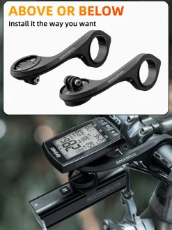 ROCKBROS Out Front Mount for Garmin, iGPSPORT - Fits 32-35mm Handlebars