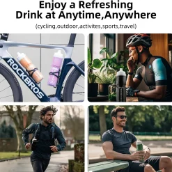 ROCKBROS 24OZ Insulated Bike Water Bottle