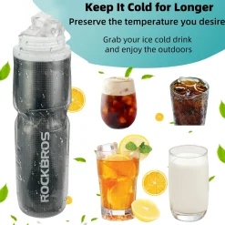 ROCKBROS 24OZ Insulated Bike Water Bottle