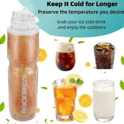 ROCKBROS 24OZ Insulated Bike Water Bottle