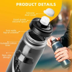 ROCKBROS 21OZ Insulated Bike Water Bottle