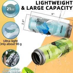 ROCKBROS 21OZ Insulated Bike Water Bottle