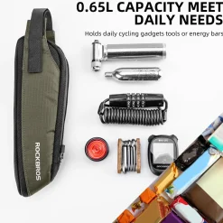 ROCKBROS Portable Bike Top Tube Bag Reflective Ultralight