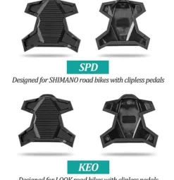 ROCKBROS PP20 cykelpedaladapter SPD-SL/KEO Sort 1 par
