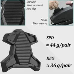 ROCKBROS PP20 cykelpedaladapter SPD-SL/KEO Sort 1 par