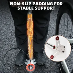 ROCKBROS 240PSI Classic Floor Drive 3.5 High Pressure Bicycle Floor Pump with Accurate 3.5