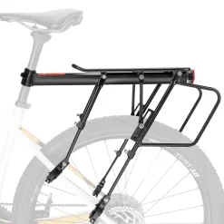 ROCKBROS Quick Release Rear Bike Cargo Rack, 55LB Capacity for 26”-29” MTB E-Bikes