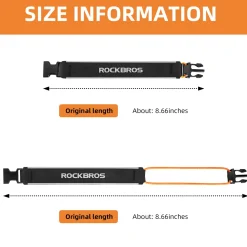 ROCKBROS Reflective Cycling Ankle Bands - Adjustable Pant Leg Straps