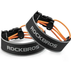 ROCKBROS Reflective Cycling Ankle Bands - Adjustable Pant Leg Straps