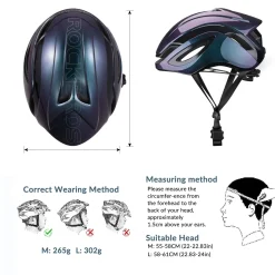 ROCKBROS Road Aero Bike Helmet for Adults TT Triathlon Helmet for Cycling