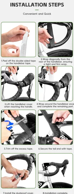 ROCKBROS Road Bike Handlebar Tape Eva Non-slip Shockproof