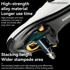 ROCKBROS Road MTB Lightweight Clipless Bicycle Pedals with Cleats Set Compatible with SPD-SL System