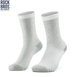 ROCKBROS Road to Sky Bike Socks Breathable Fabric Antibacterial Long Ride Cushioned
