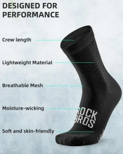 ROCKBROS Road to Sky Cycling Wicking Bike Socks for Men Women