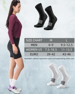 ROCKBROS Road to Sky Cycling Wicking Bike Socks for Men Women
