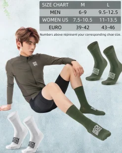 ROCKBROS Road to Sky Cycling Wicking Bike Socks for Men Women