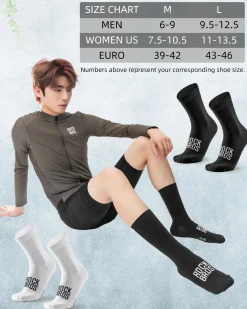 ROCKBROS Road to Sky Cycling Wicking Bike Socks for Men Women