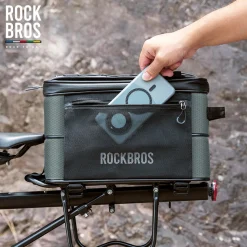 ROCKBROS Road to Sky Foldable Trunk Bag – 16.8L Expandable Bike Rack Bag