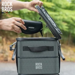 ROCKBROS Road to Sky Foldable Trunk Bag – 16.8L Expandable Bike Rack Bag
