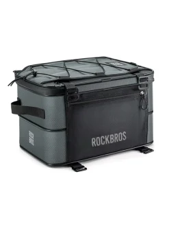 ROCKBROS Road to Sky Foldable Trunk Bag – 16.8L Expandable Bike Rack Bag