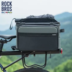 ROCKBROS Road to Sky Foldable Trunk Bag – 16.8L Expandable Bike Rack Bag