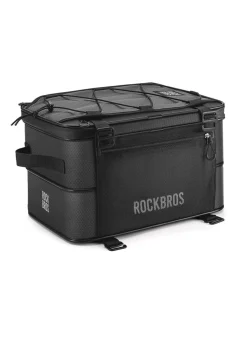 ROCKBROS Road to Sky Foldable Trunk Bag – 16.8L Expandable Bike Rack Bag