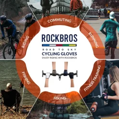ROCKBROS Road-to-Sky Spring Summer Cycling Gloves Full Finger Touch Screen